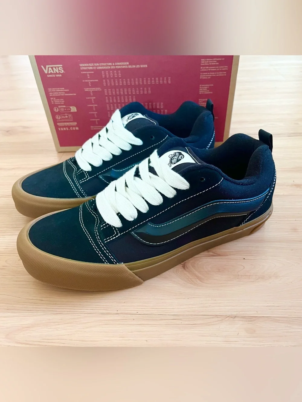 Vans Knu Skool Gum Black Women 10.5 US